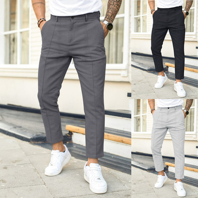 男士休闲西裤长裤修身