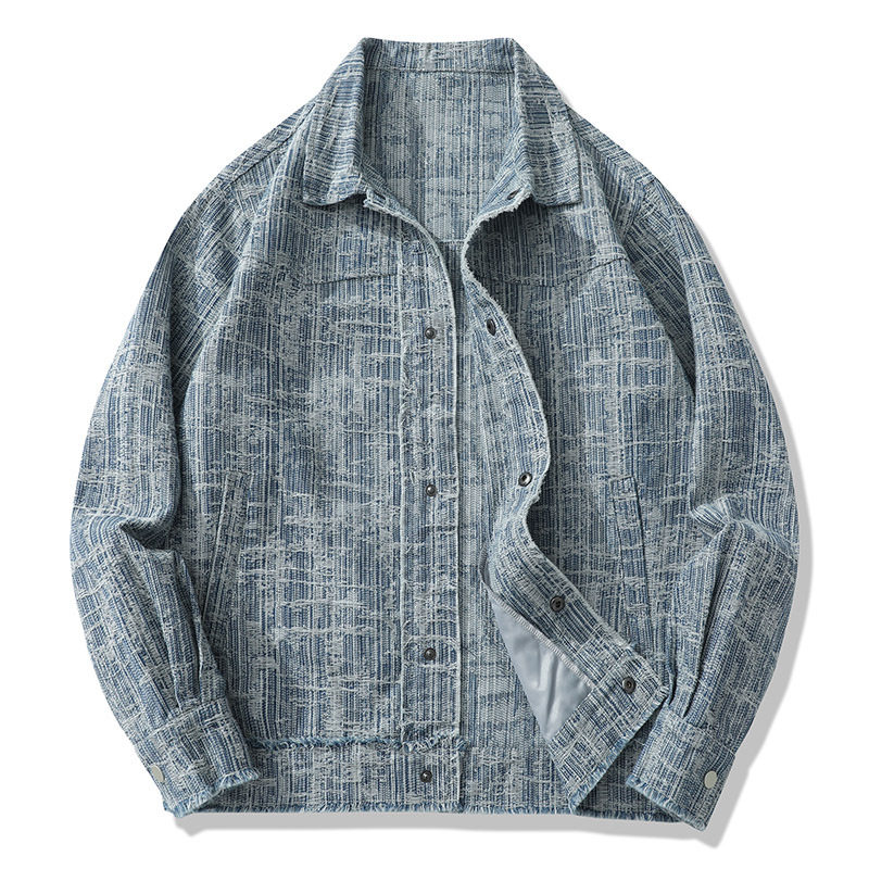 牛仔外套男工装美式高街痞帅夹克