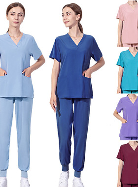 Elastic quickdrying nurse suit口腔牙科工作服洗手衣护士服套装