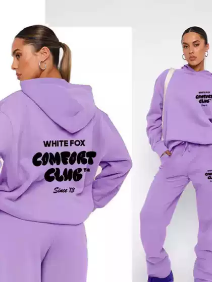 Casual Hoodie Pantsuit for Women, Casual and Comfortable Pullover Hoodie Sweatshirt and Pants Set
