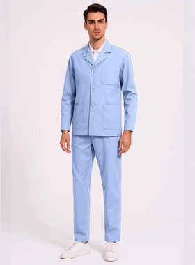doctor's professional work clothes长袖医生男护士装职业工作服