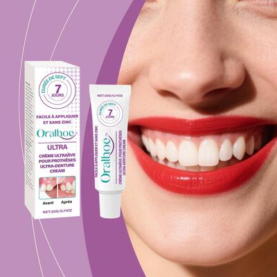 ORALHOE Denture Adhesive  Secure and Comfortable, Enhancing