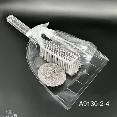 Desktop brush and dustpan set, soft bristle broom and iron d