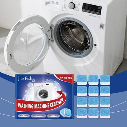 JUE FISH Washing Machine Cleaner Tablets - Daily Use for Rem
