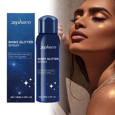 Zephoco Body Shimmer Spray: Glitter Highlighting and Moistur