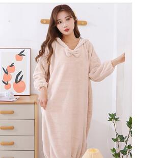 Long Autumn and Winter Bathrobe, Women's Water-Absorbent Tow