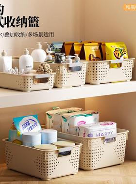 Desktop storage basket for sundries, snacks, and toys; house