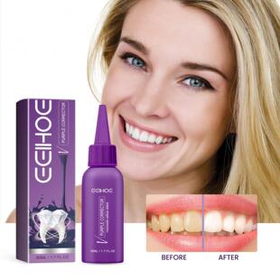 EELHOE Purple Teeth Whitening Liquid - Removes Stains and Ye