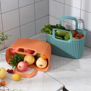 basket shopping imitation rattan Large woven supermarket