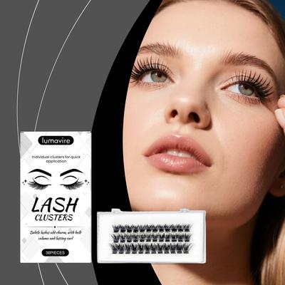 lumavire False Eyelashes, Glue-Free Style - Natural Look, In