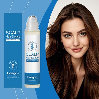 HOEGOA Rosemary Hair Care Roll-On Essence, scalp massage car