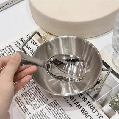 Stainless Steel Double Handle Snack Bowl, Home Food-Grade La