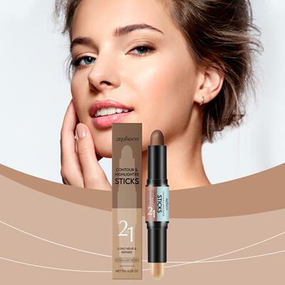 Zephoco Natural Color + Light Coffee 2-in-1 Contour and High