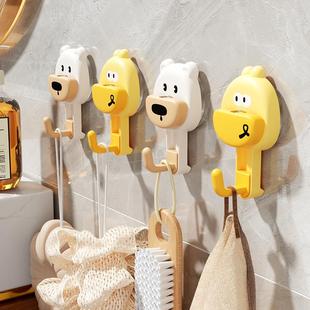 Cup Hooks Decorative Cartoon Han Vacuum Suction Drill