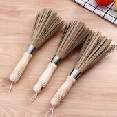 Scrubber Retro Long Bamboo Pot Wooden Handle