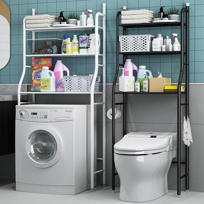 Bathroom storage rack, floor-standing and wall-mounted toile