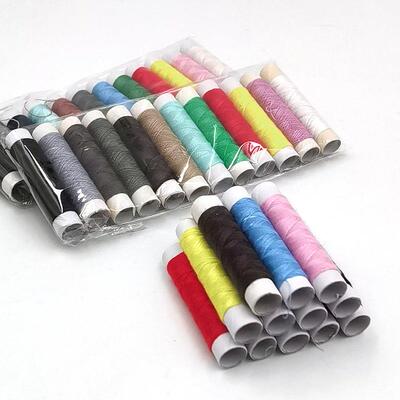 12-color polyester thread sewing board small spools of sewin