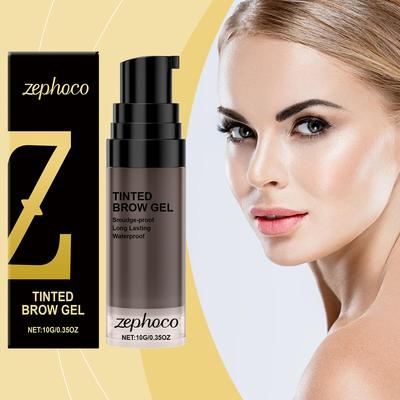 Zephoco Deep Gray Long-lasting Color Eyebrow Tint - Natural