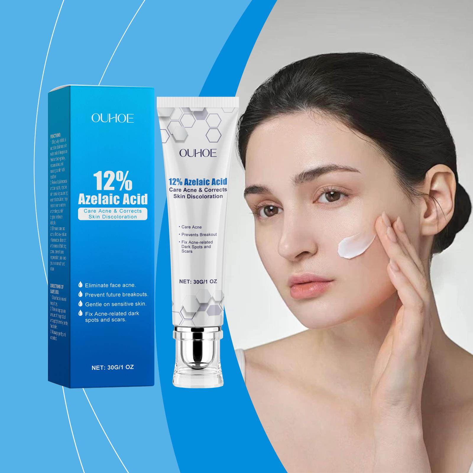 OUHOE Azelaic Acid Acne Cream Gently Nourishes and Moisturiz
