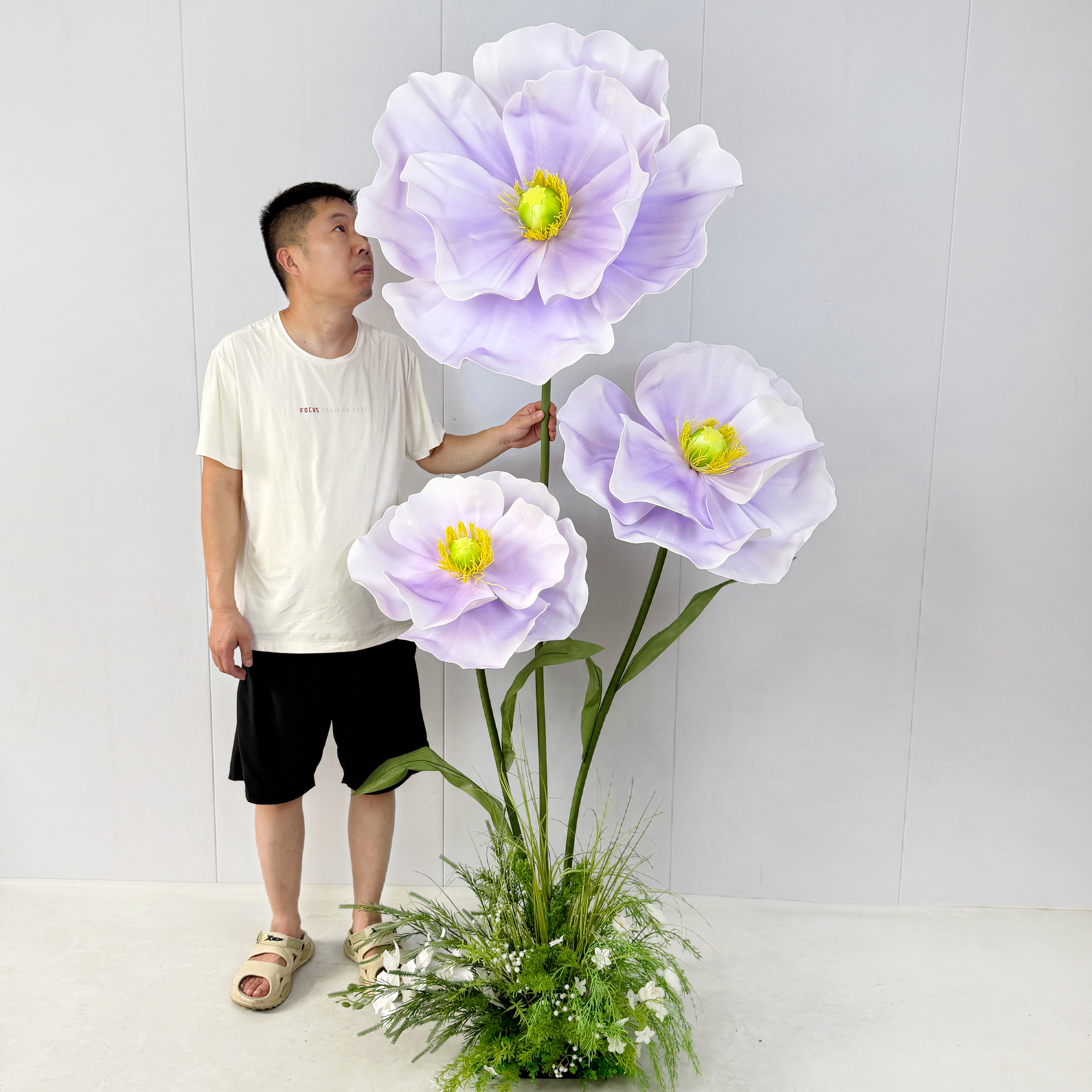 户外防水路引花泡沫纸花巨型纸艺花摄影婚礼舞台布置橱窗装饰摆件