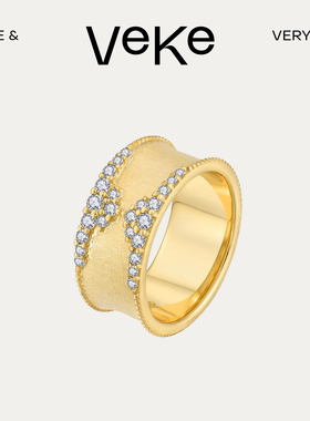 VEKE「星光」复古戒指女高级感指环显手细轻奢SR16095A