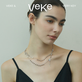 2025新款 VEKE「十四行诗」原创明星同款 叠戴锁骨链项链女款 choker