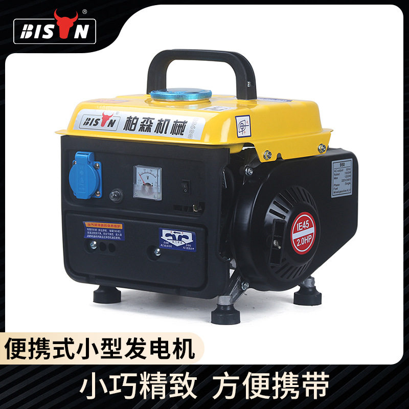 220v小型发电机微型汽油发电机迷你手提便携式家用静音手动发电机