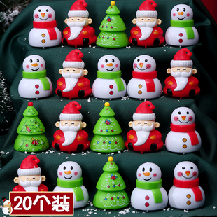 圣诞节儿童礼物圣诞树造型回力车平安夜装 饰摆件幼儿园小学生奖品