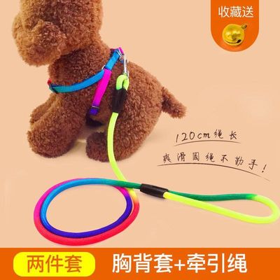 宠物用品狗狗牵引绳泰迪博美小型犬专用狗绳子幼犬遛狗绳狗链背带