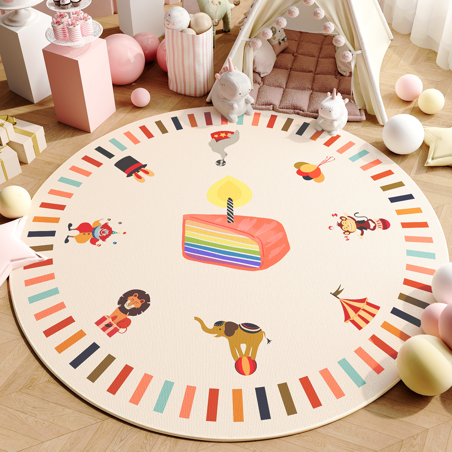 周岁礼抓阄地毯柔软透气四季通用