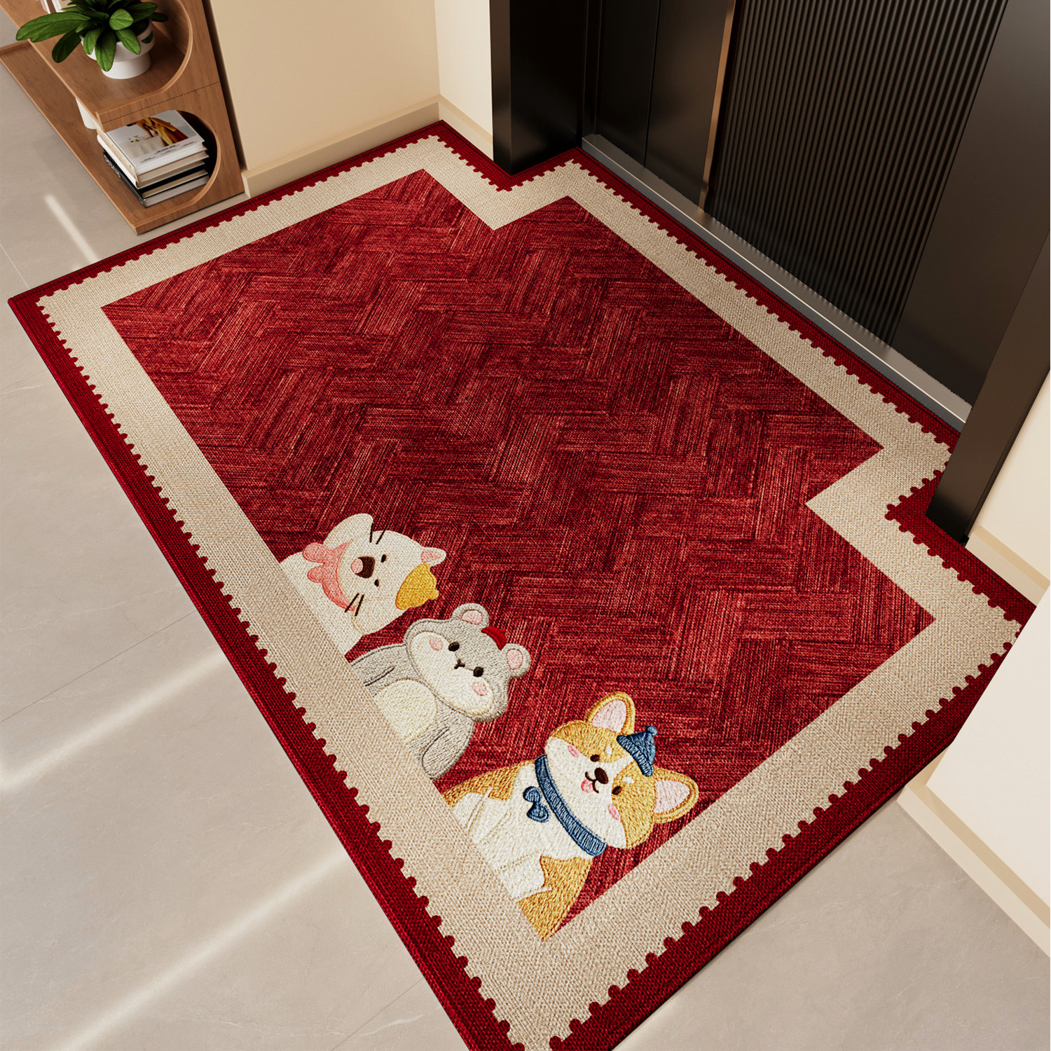 卡通地垫入户门垫进门高级感耐脏防滑家用门口除尘蹭土玄关脚踏垫,居家布艺,入户地垫,淘宝优惠券,粉丝福利购,淘宝优惠卷