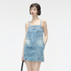 洗水设计休闲A版 RuirUiruI牛仔连衣裙夏季 新品 吊带背心裙