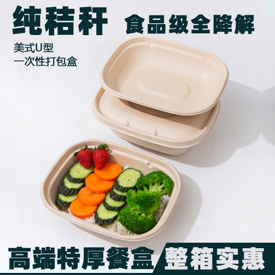 新疆包邮一次性打包盒子饭盒食品级加厚餐盒外卖长方形商用水果甜