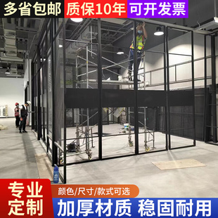 饰 铁艺网格隔断定制屏风镂空铁丝网火锅店酒吧背景墙工业风吊顶装