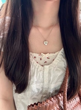 bm项链女泰银复古工艺不掉色小众