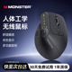 魔声M2pro双模人体工学垂直滑鼠无线 笔记本办公轻音静 线蓝牙台式