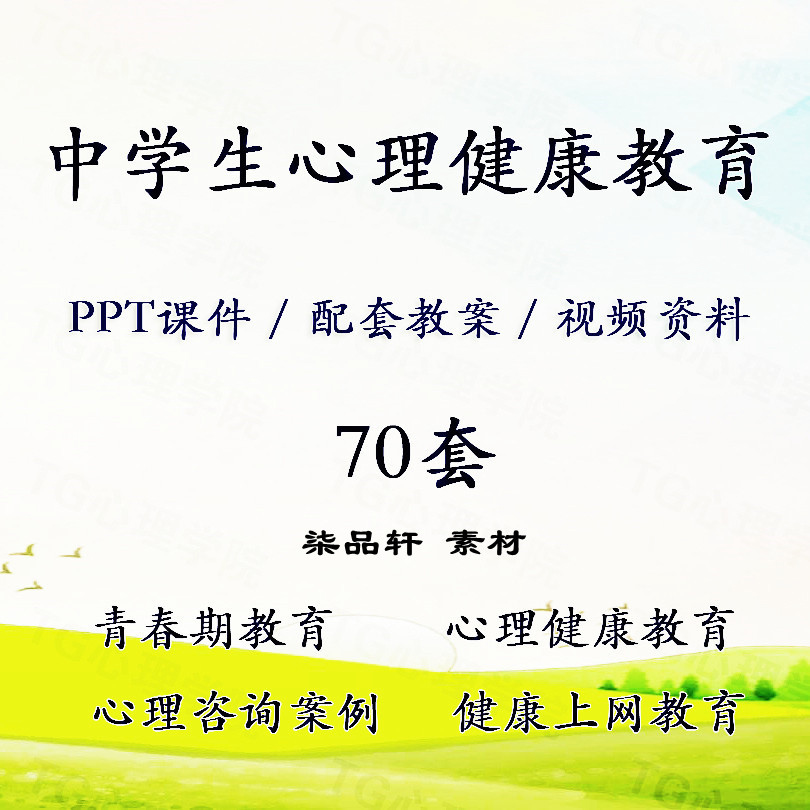 中学生心理健康教育活动PPT课件教案 初中高中青春期班会谘询案例高性价比高么？