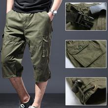 短裤 男 Simple casual men overalls loose shorts简约休闲工装