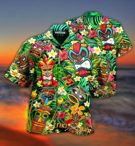 Casual Loose 3D Digital Print Shirt   休闲宽松3D数码印花衬衫
