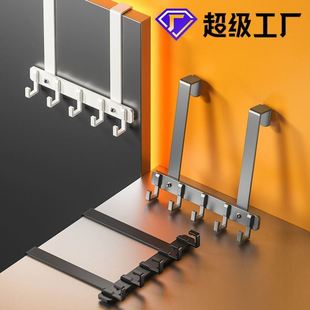 门后连排挂钩衣钩加长款门后挂衣架帽子衣服入户宿舍承重进门门入
