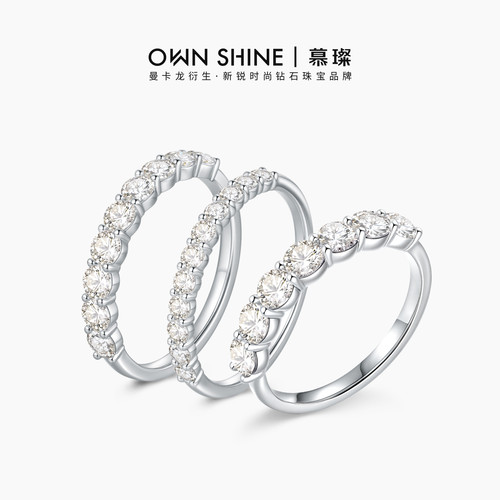 PT950铂金戒指真培育钻求婚结婚