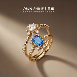 【情人节】曼卡龙/慕璨洛可可星轨K金培育钻戒指复古宫廷设计感