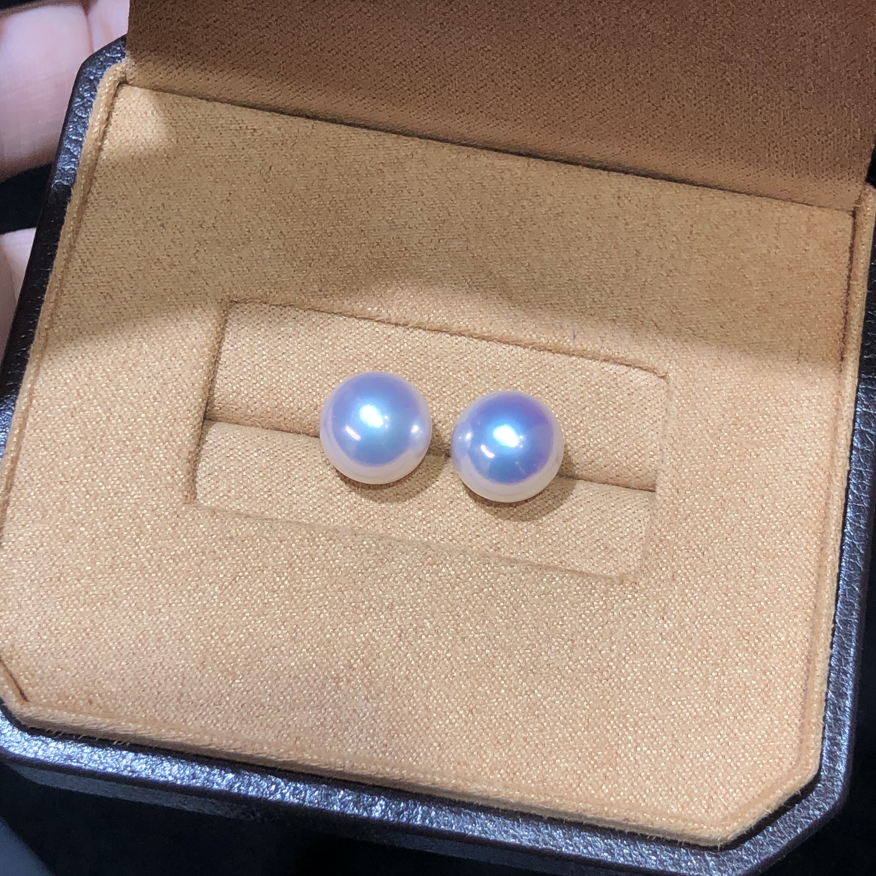 【￥1388】18k金炫彩镜面光珍珠耳钉（7天内发货 -不退不换）,珠宝/钻石/翡翠,耳饰,淘宝优惠券,粉丝福利购,淘宝优惠卷