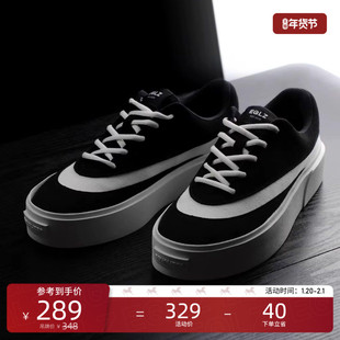 EQLZ义阔官方百搭FAULT24增高低帮板鞋通勤舒适百搭美式帆布休闲