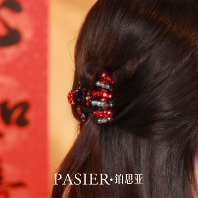 铂思亚渐变皇冠发夹女