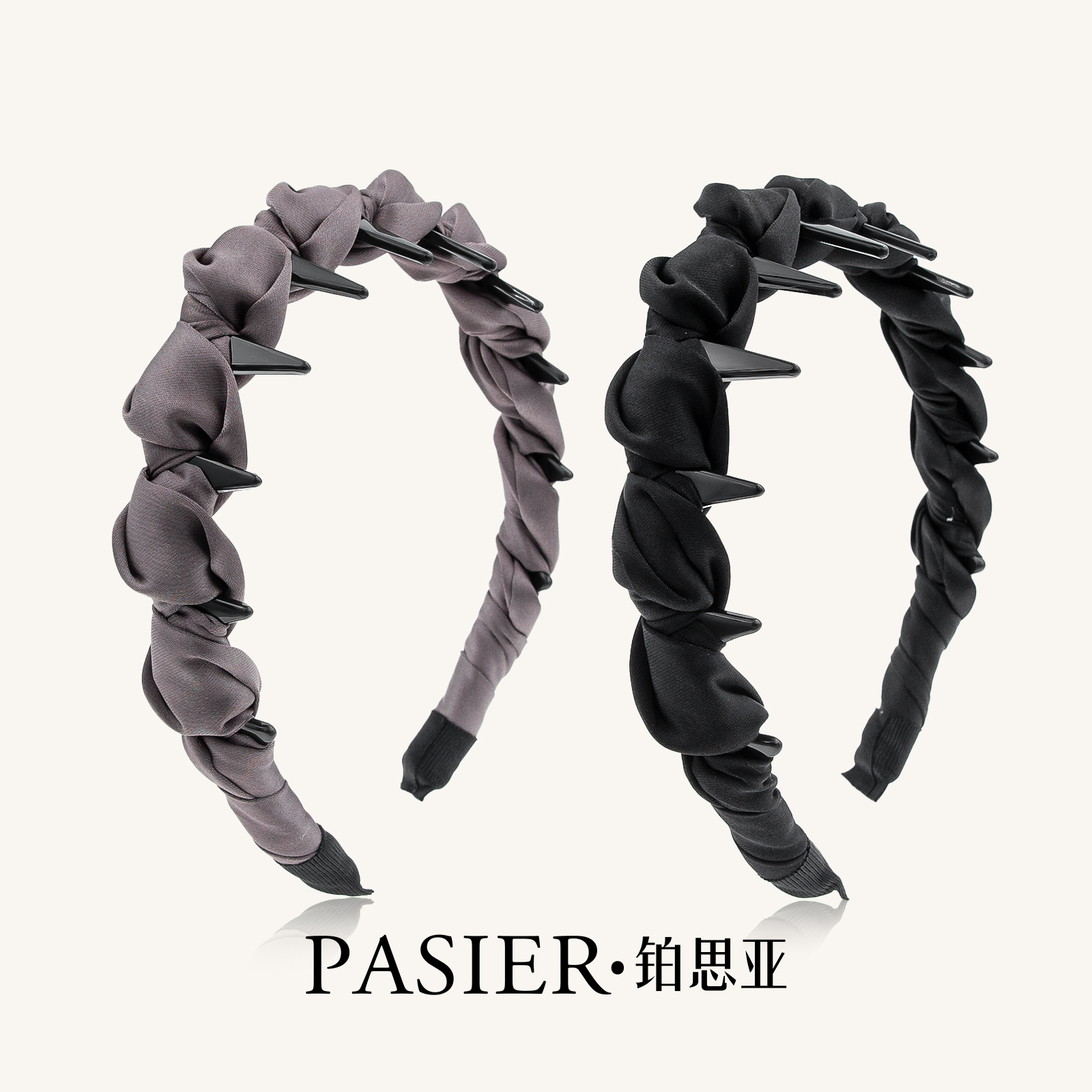 【所有女生直播间】铂思亚 法式缎面 正反可戴高颅顶发箍 DR0124