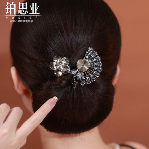 铂思亚扇形花苞头盘发器