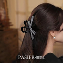 铂思亚星河抓夹女韩系新款 不规则蝴蝶结鲨鱼夹简约高级感抓夹头饰