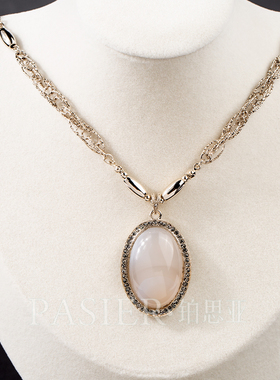 铂思亚铜合金树脂女项链