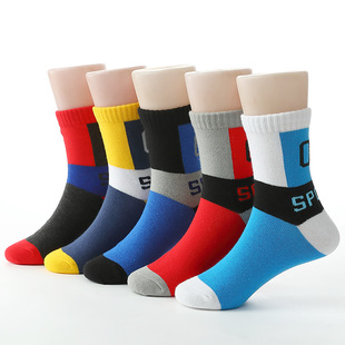 浙江诸暨袜子儿童秋冬棉袜中筒袜中大童童袜男童春秋潮袜辽源义乌